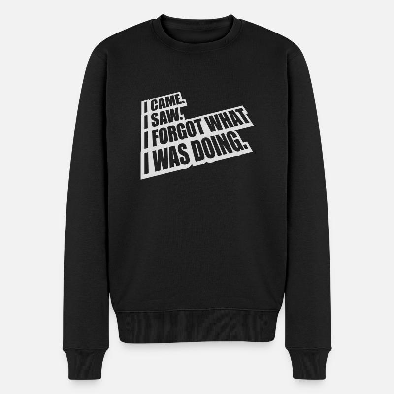 Je suis venu voir oublier - Pull Premium bio Homme - noir