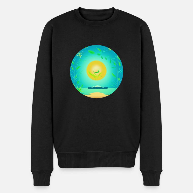 Nature Soleil Amour - Pull Premium bio Homme - noir