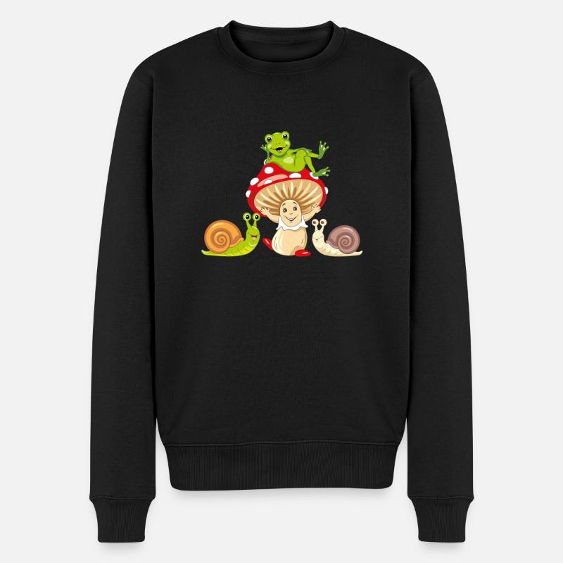 Beste Waldfreunde - Männer Premium Bio Pullover - Schwarz