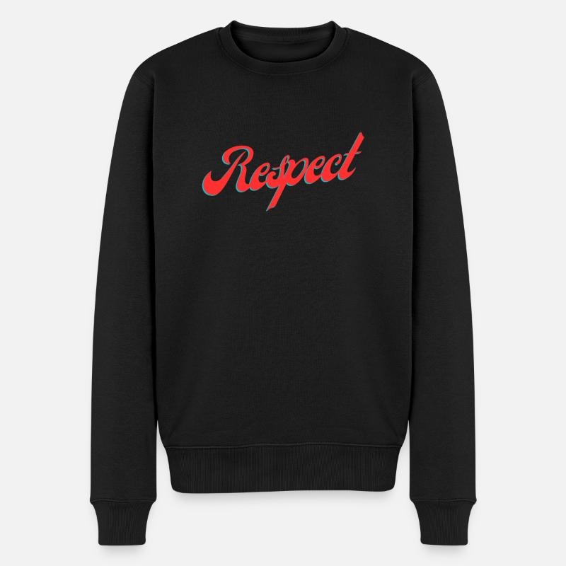 Respect - Pull Premium bio Homme - noir