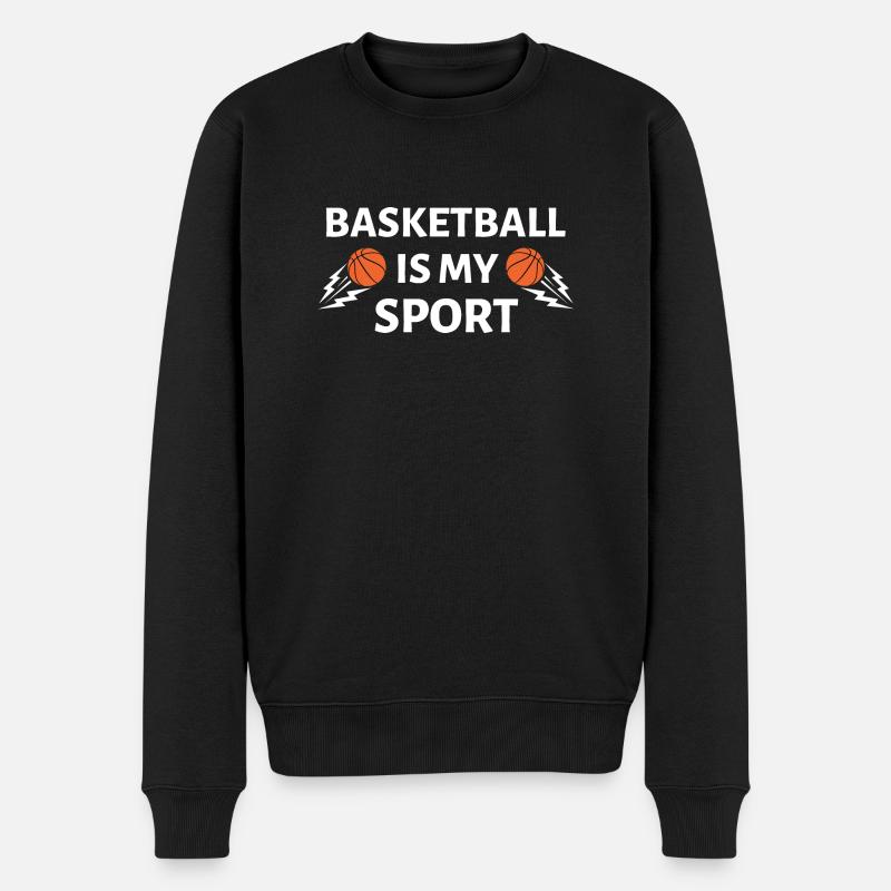Basket-ball - Pull Premium bio Homme - noir
