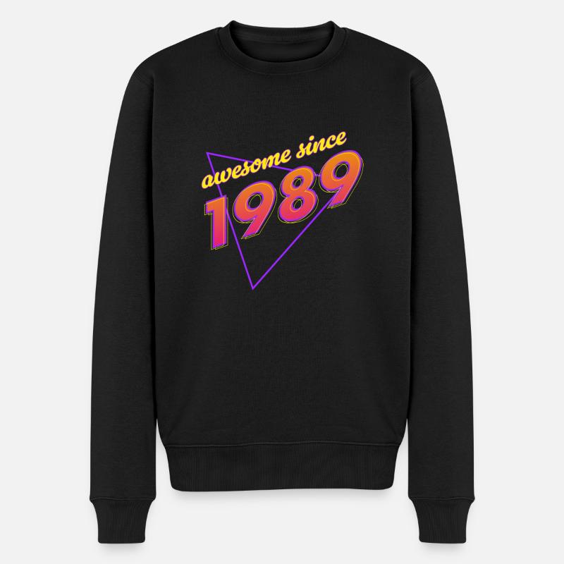 Rétro - Awesome since 1989 - Pull Premium bio Homme - noir