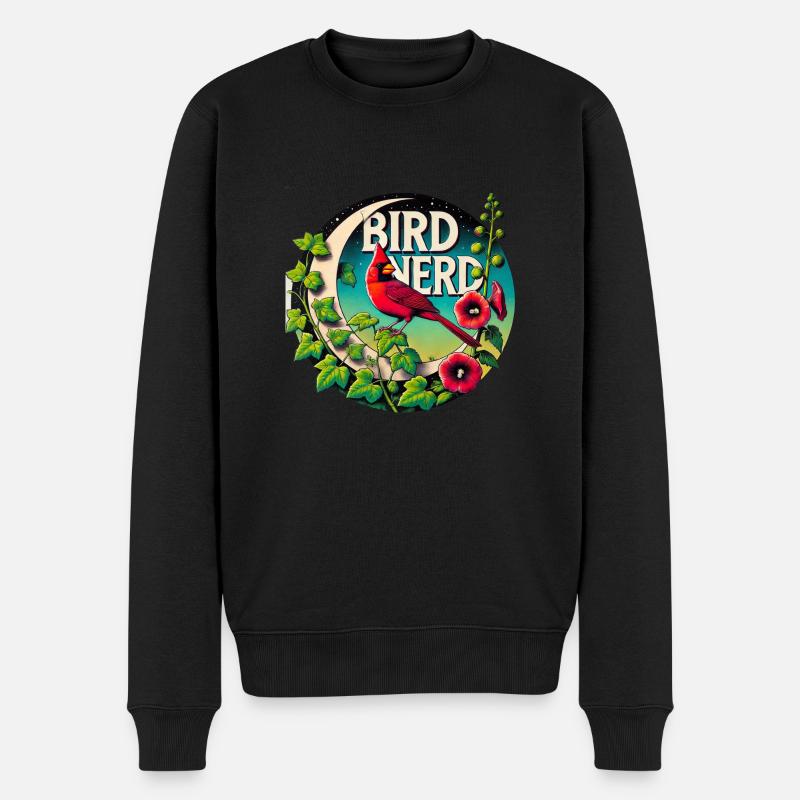 Nerd d’oiseau - Pull Premium bio Homme - noir