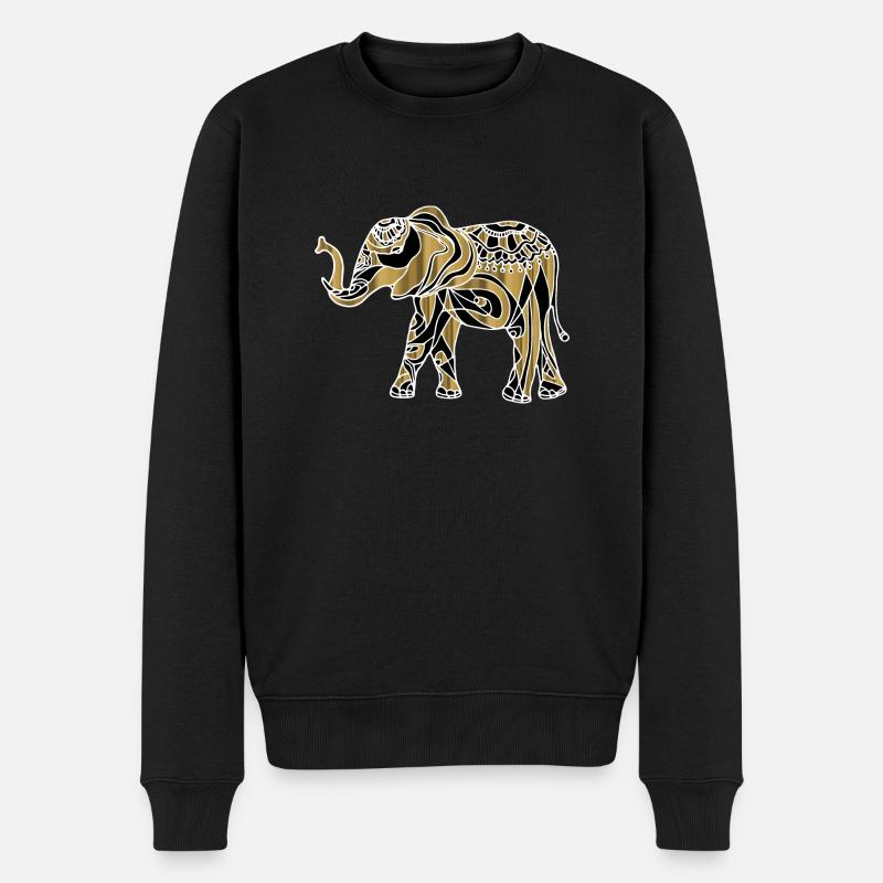 Éléphant - Pull Premium bio Homme - noir
