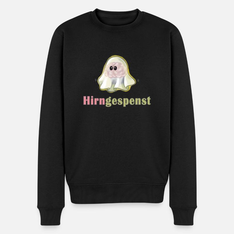 Hirngespenst - Männer Premium Bio Pullover - Schwarz