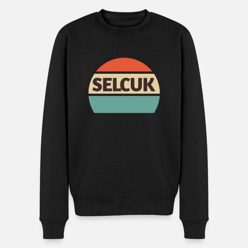 Selcuk Vacances d’aventure turque - Pull Premium bio Homme - noir