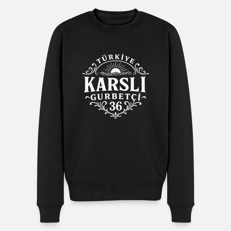 Kars - Pull Premium bio Homme - noir