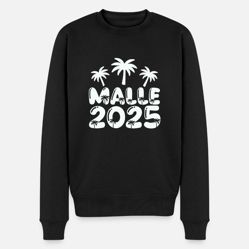 malle 2025 - Männer Premium Bio Pullover - Schwarz