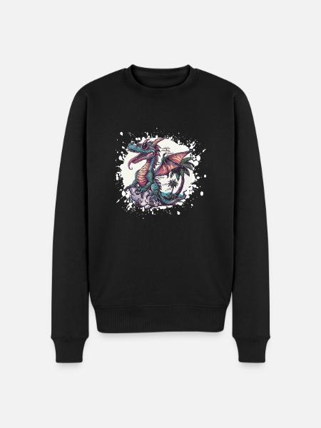 Dragon Summer Holiday - Men's Premium Organic Jumper - black