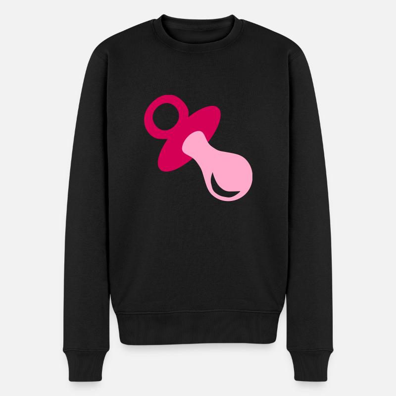 Baby - Männer Premium Bio Pullover - Schwarz