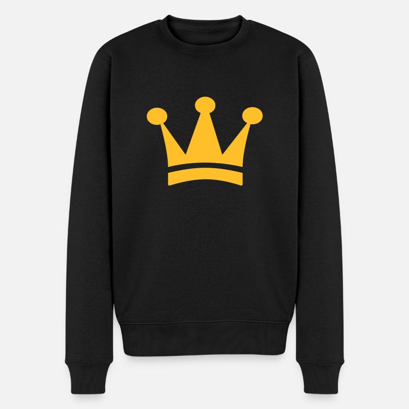 Couronne (V) - Pull Premium bio Homme - noir