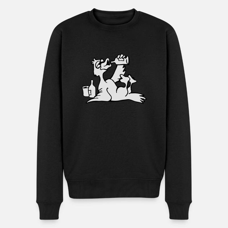 SAUF canard - Pull Premium bio Homme - noir