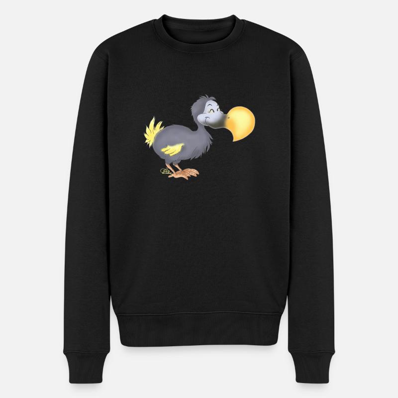 Dropsiger Dodo - Männer Premium Bio Pullover - Schwarz