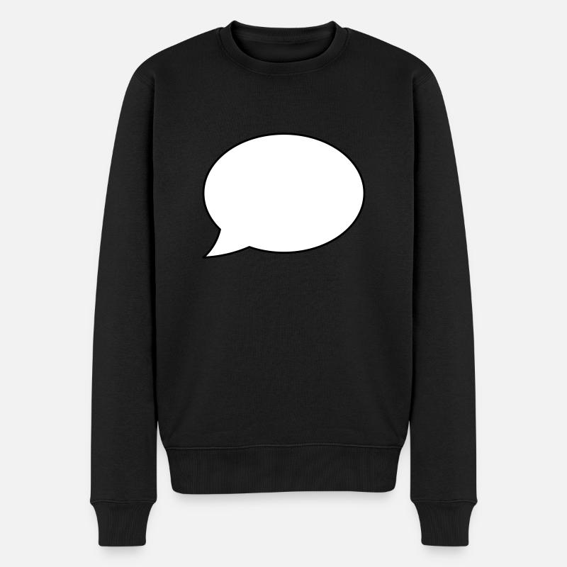 Bulle de parole vide - Pull Premium bio Homme - noir