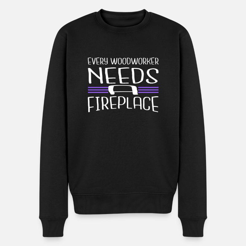 jackhammer birthday present fun - Männer Premium Bio Pullover - Schwarz