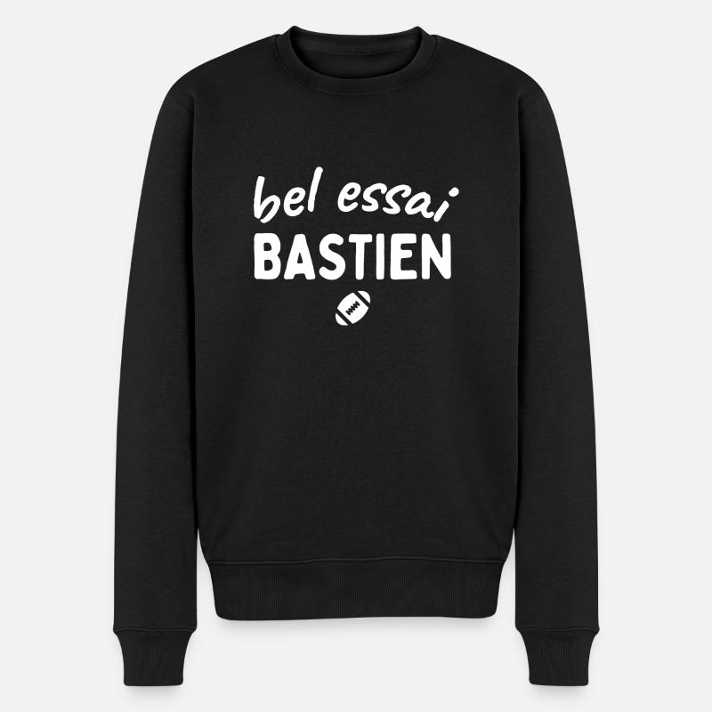 Rugby / Rugbyman bel essai bastien - Pull Premium bio Homme - noir