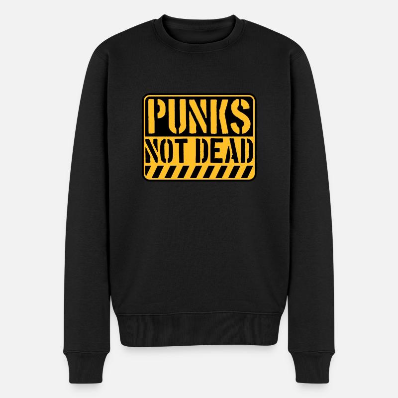 punks pas mort citation - Pull Premium bio Homme - noir