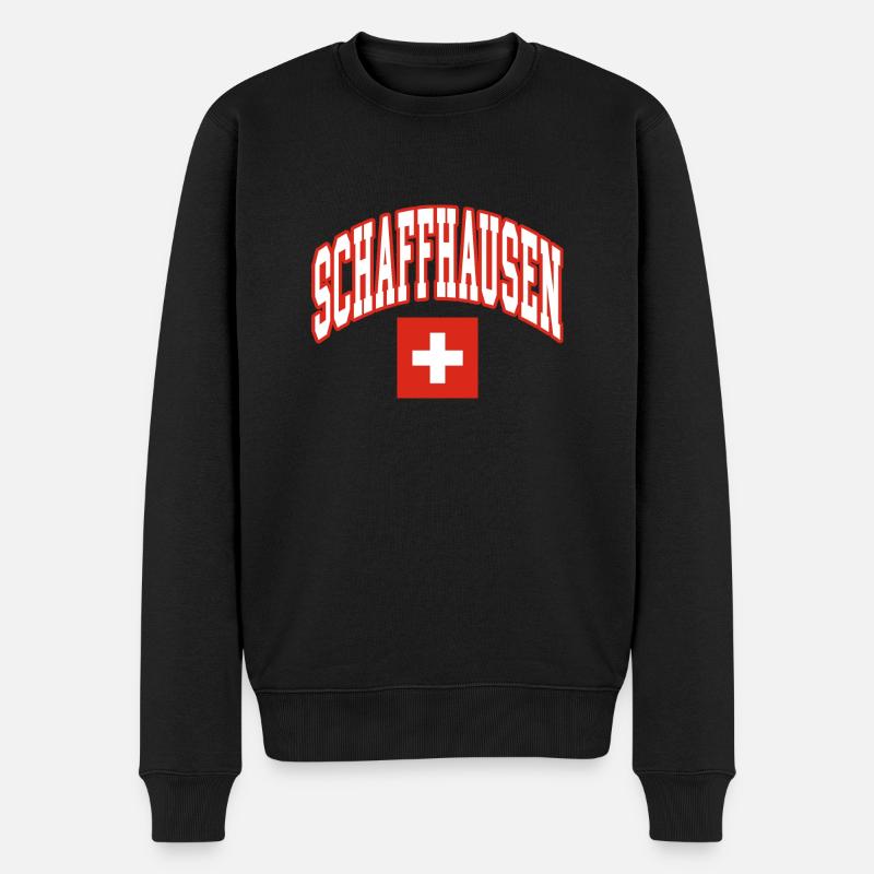 Drapeau suisse de Schaffhouse - Pull Premium bio Homme - noir