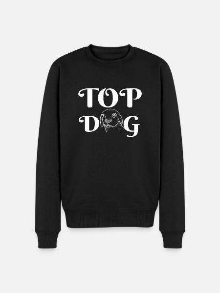 TOP DOG - Männer Premium Bio Pullover - Schwarz