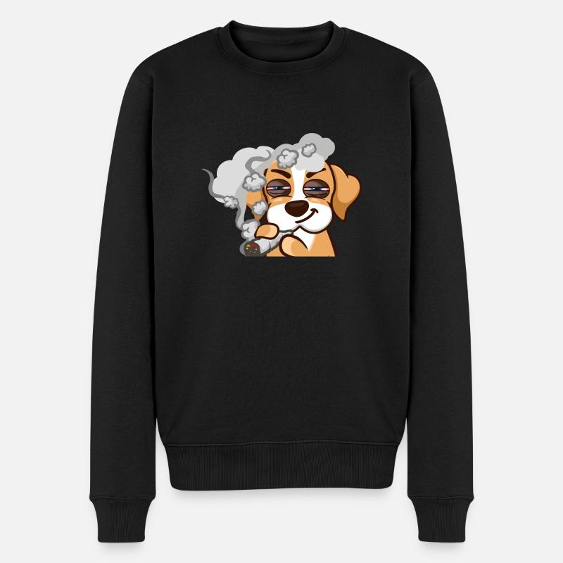 Sneaky Dutchmann Beagle - Männer Premium Bio Pullover - Schwarz