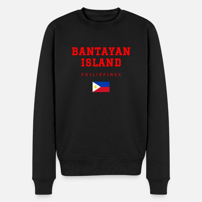 Bantayan Philippinen - Männer Premium Bio Pullover - Schwarz