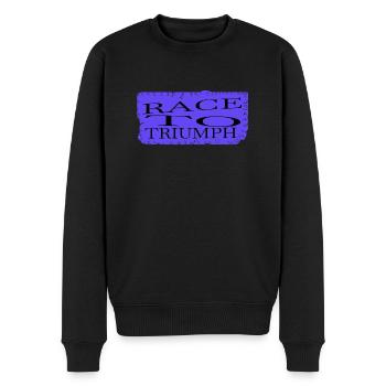anticipation funny sayings gift idea cool gift fun - Men's Premium Organic Jumper - black - Front - Nico (187cm)