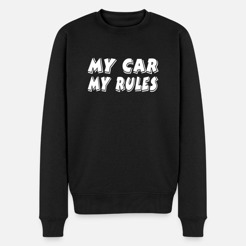 Auto - Männer Premium Bio Pullover - Schwarz