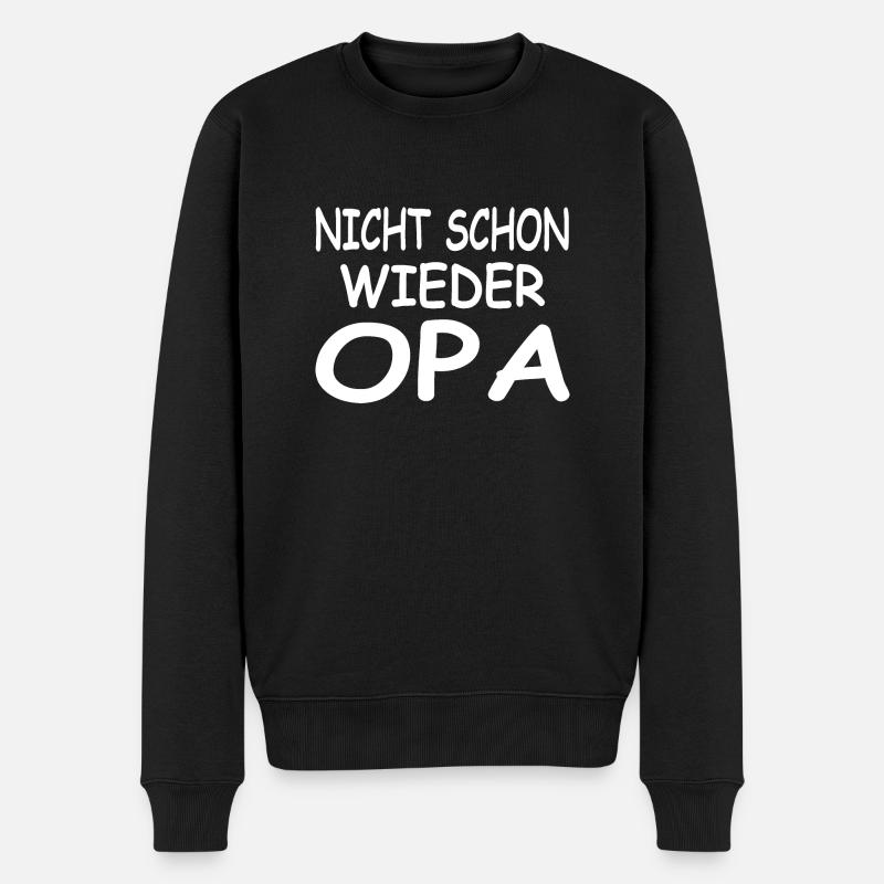 Opa - Männer Premium Bio Pullover - Schwarz