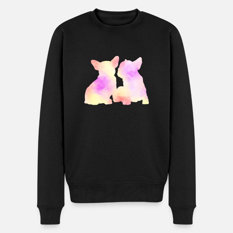 bouledogue français - Pull Premium bio Homme - noir
