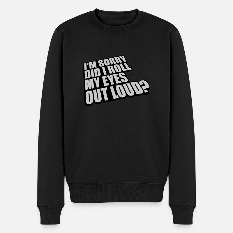 Roulez mes yeux - Pull Premium bio Homme - noir
