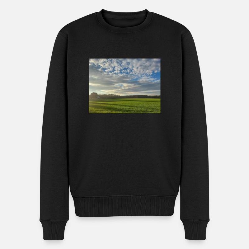 Zauberhafter Horizont - Männer Premium Bio Pullover - Schwarz