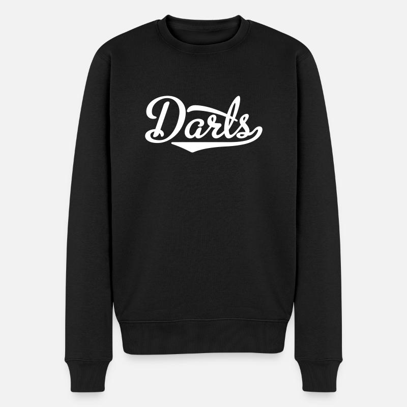 Darts - Männer Premium Bio Pullover - Schwarz
