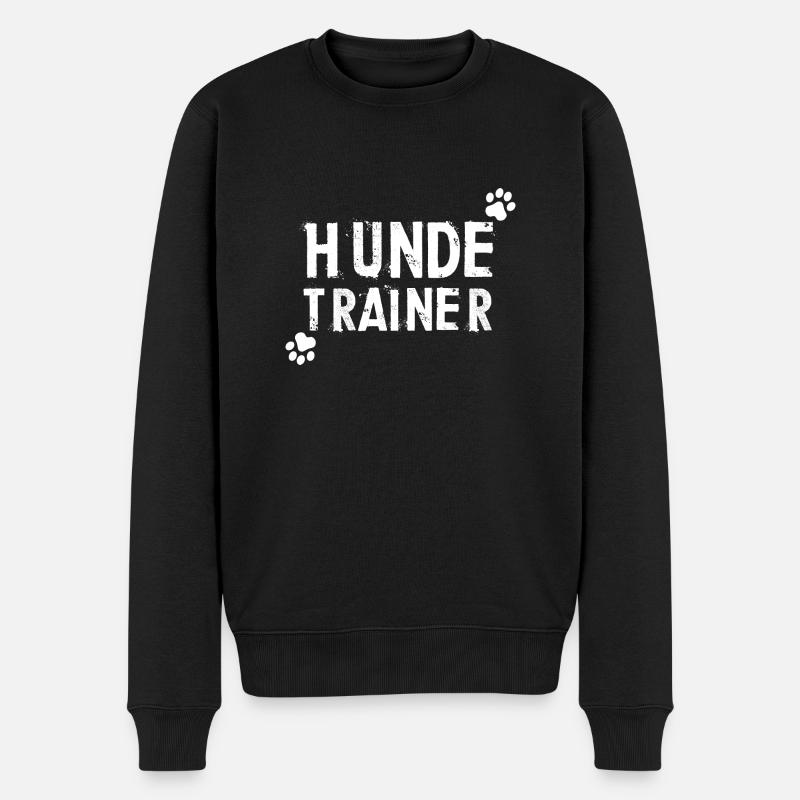 Hund Dog - Männer Premium Bio Pullover - Schwarz