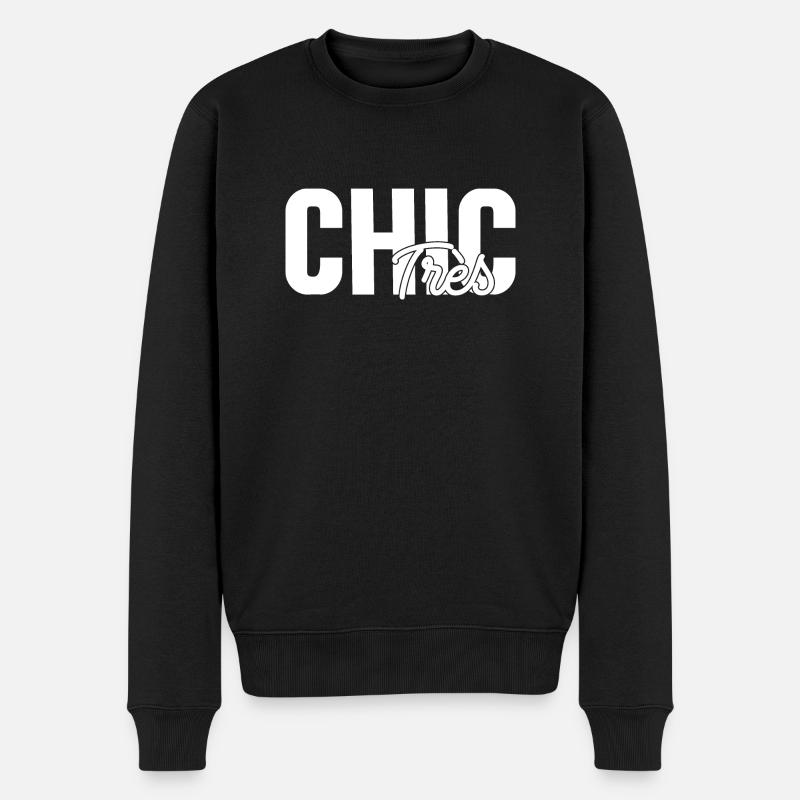 Sehr schick - Männer Premium Bio Pullover - Schwarz