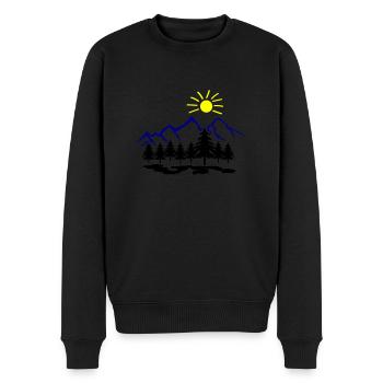 Nature Montagnes - Pull Premium bio Homme - noir - Devant - Nico (187cm)