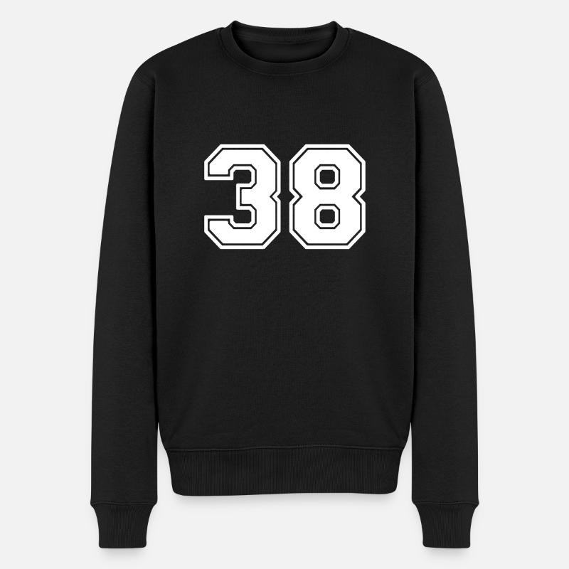 Numéro 38 - Pull Premium bio Homme - noir