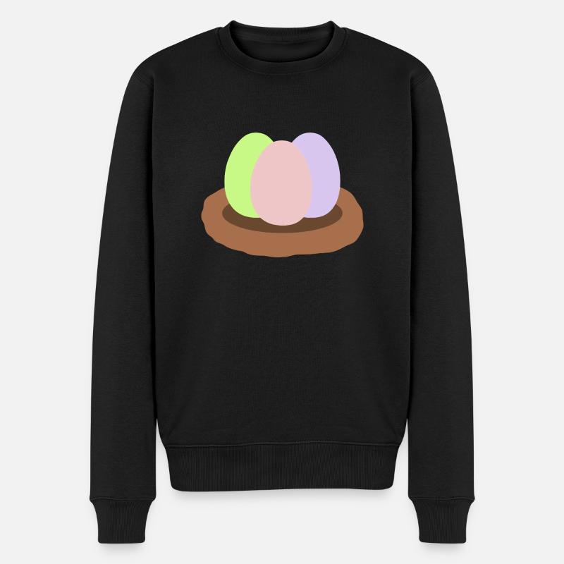 Ostereier - Männer Premium Bio Pullover - Schwarz