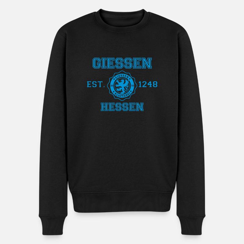 Gießen Est. 1248 - Männer Premium Bio Pullover - Schwarz