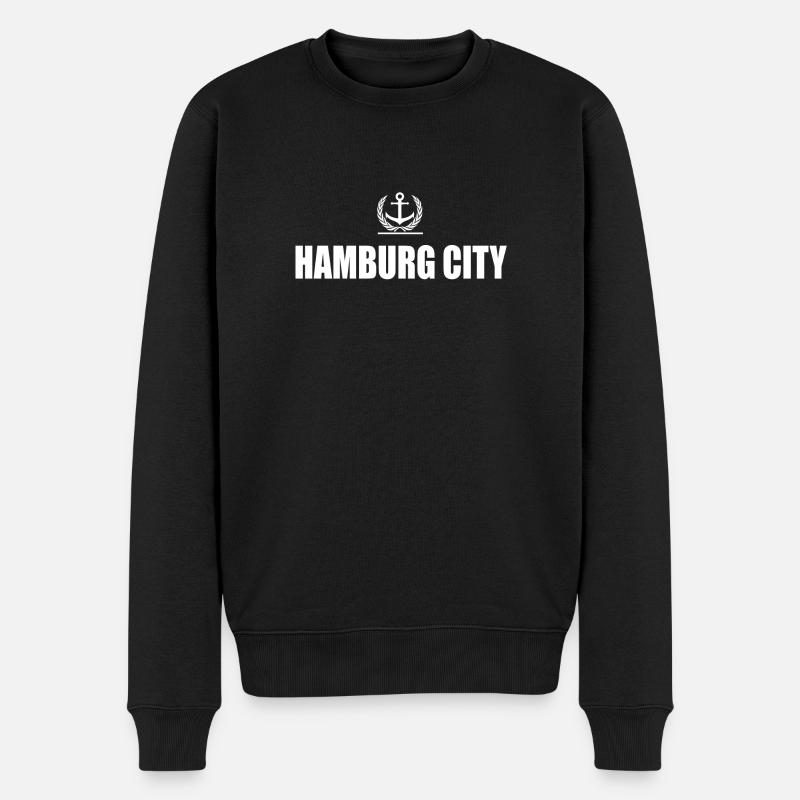 Hambourg - Pull Premium bio Homme - noir