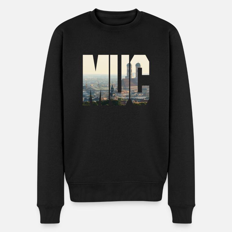 MUC panorama - Pull Premium bio Homme - noir