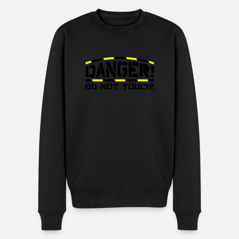 danger_do_not_touch_t2 - Pull Premium bio Homme - noir