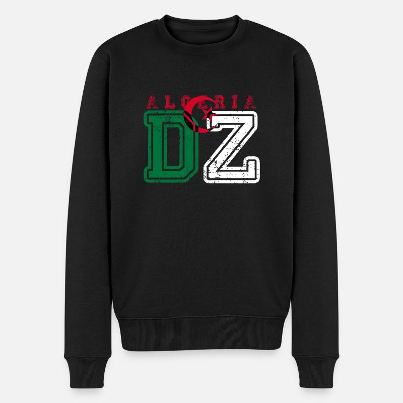 DZ - Männer Premium Bio Pullover - Schwarz
