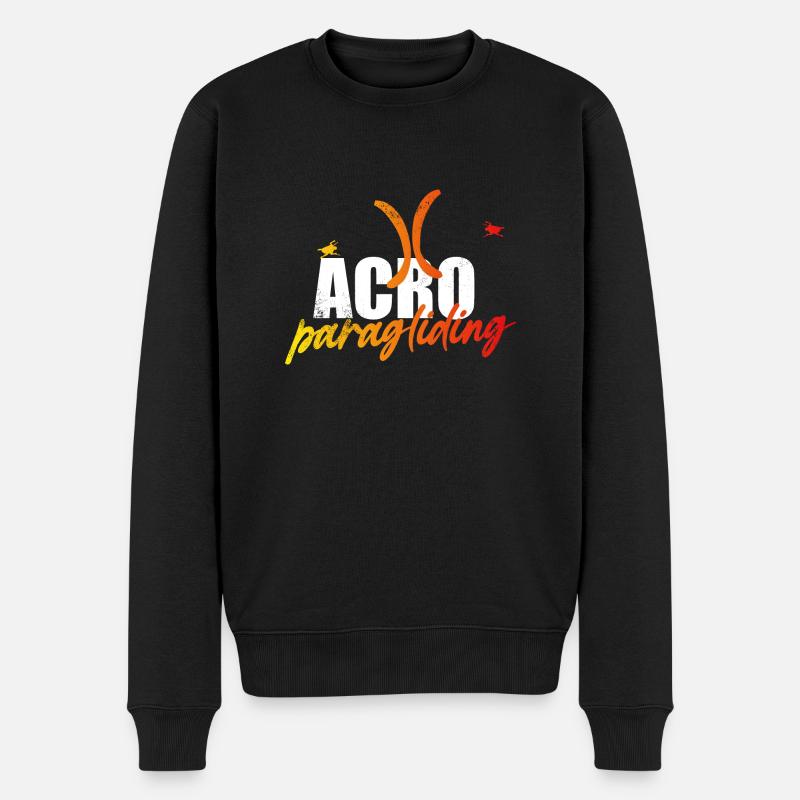 Acro Paragliding - Männer Premium Bio Pullover - Schwarz
