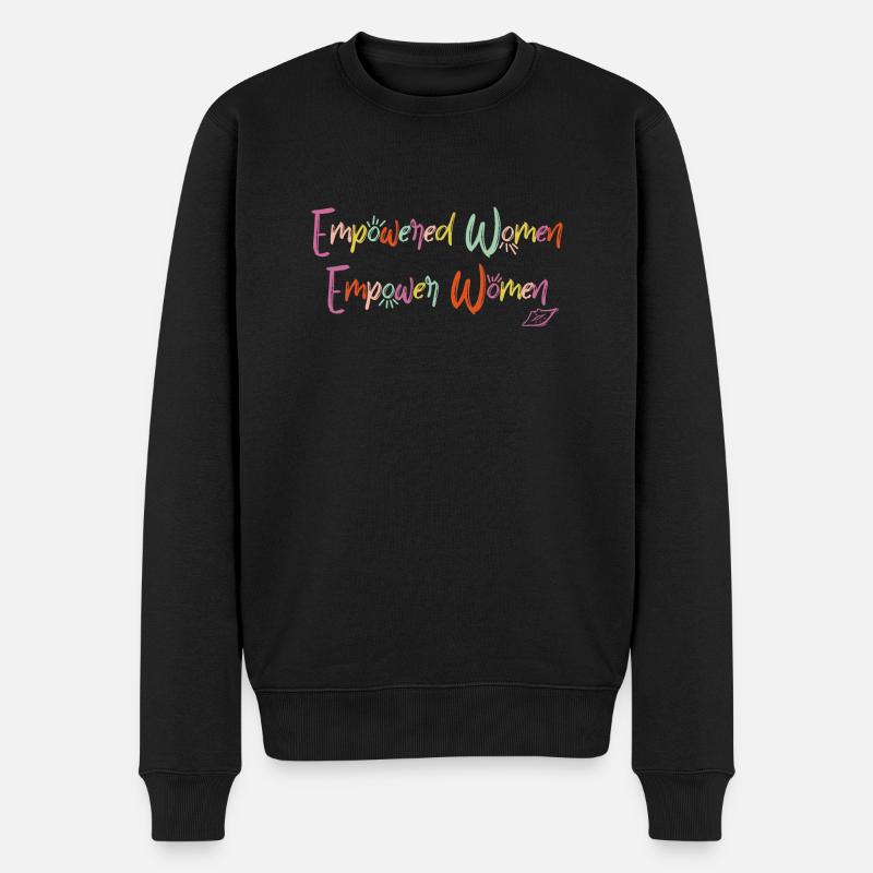 Empowered Women Empower Women - Männer Premium Bio Pullover - Schwarz