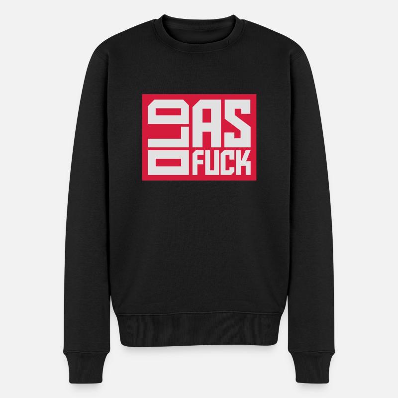 ancien logo de texte AF - Pull Premium bio Homme - noir