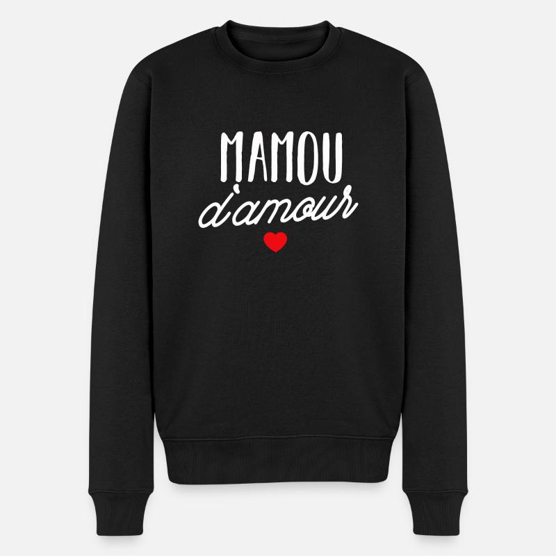 mamou d amour - Pull Premium bio Homme - noir