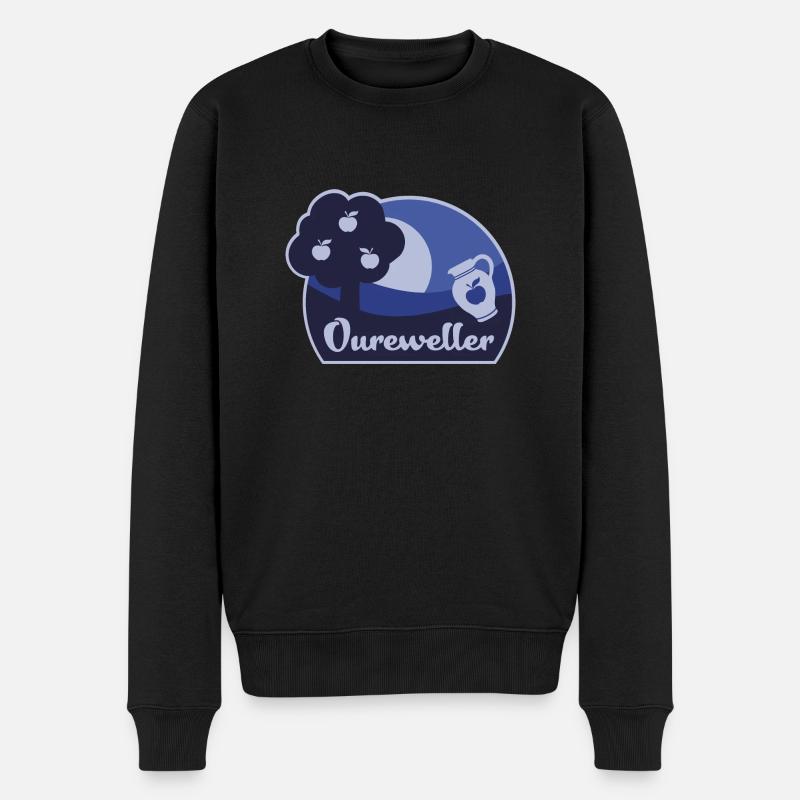 Oureweller - Männer Premium Bio Pullover - Schwarz