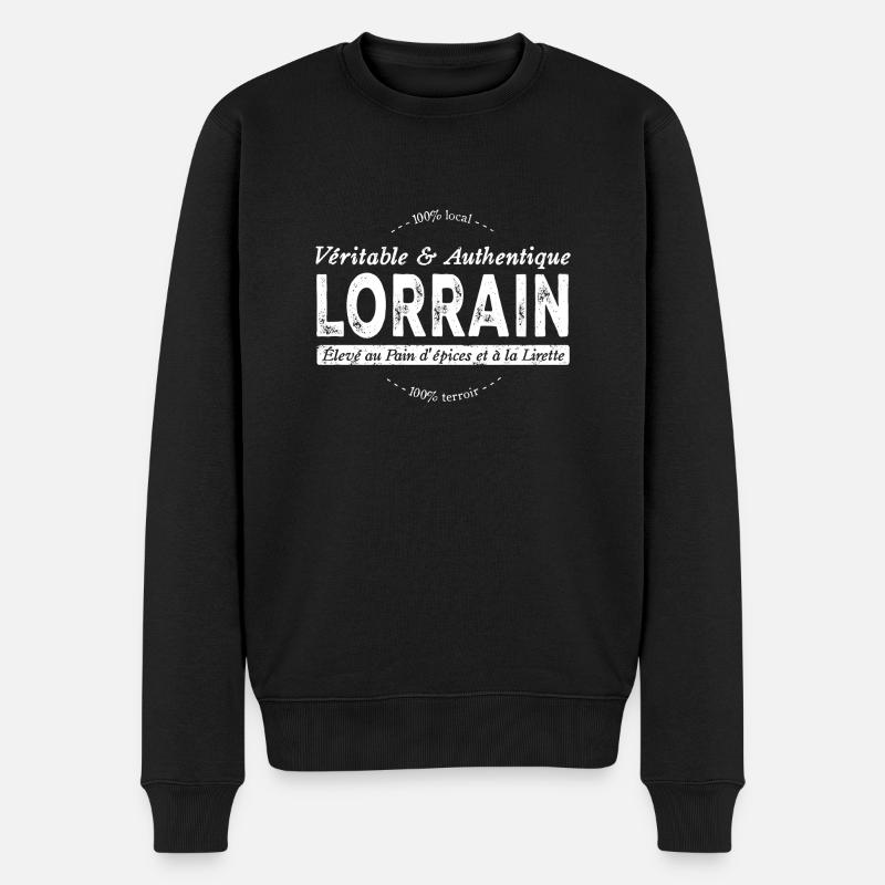 Lorrain de Lorraine - Pull Premium bio Homme - noir