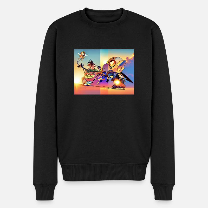 Chillen - Männer Premium Bio Pullover - Schwarz