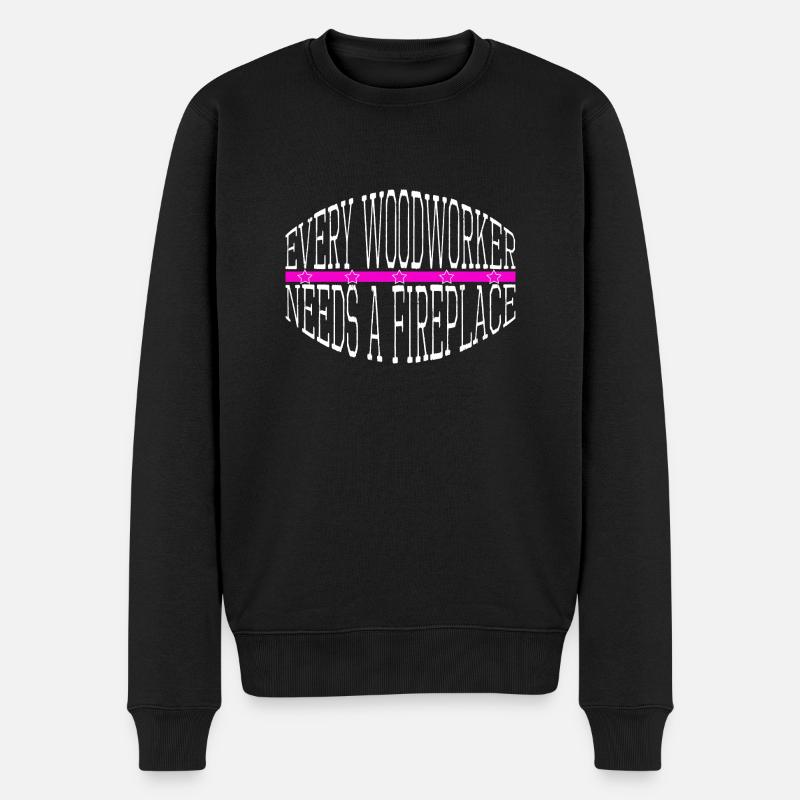 chop wood apprentice logging - Men's Premium Organic Jumper - black